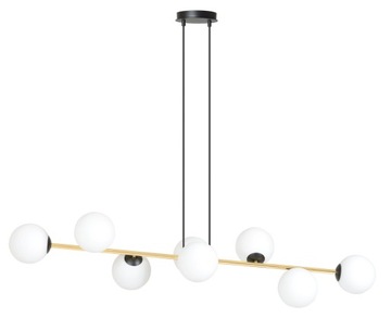 LAMPA WISZĄCA SUFITOWA ŻYRANDOL ZŁOTA KULE LED