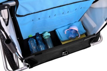 ВЕЛОСИПЕДНЫЙ ПРИЦЕП PRO 3в1, ШОК + СВЕТОДИОДЫ