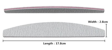 10 пилочек для ногтей ZEBRA BOAT 100/180