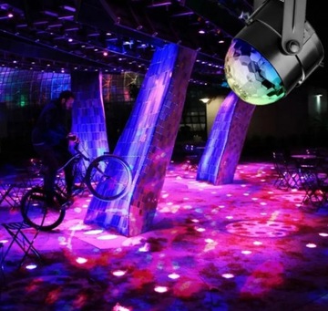 Дискосветодио дный шар + RGB светильники с пультом дистанционного управления для карнавальных проекторов, лазеров, дискотек