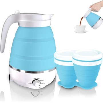 CZAJNIK ELEKTRYCZNY SKŁADANY TURYSTYCZNY 600ML