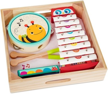 ДЕРЕВЯННЫЕ ИНСТРУМЕНТЫ тарелки-гармошки B.TOYS