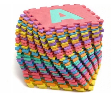 DUŻA MATA na podłogę PIANKOWA PUZZLE 36 SZT EVA DYWAN
