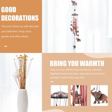 Слон перезвон ветра украшение домашнего декора окна