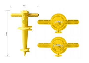 Ввинчивающийся держатель для садового пляжного зонта ВИНТ для песка.
