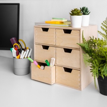 Деревянный комод Creative Deco Mini с 6 ящиками
