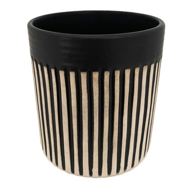 OSŁONKA CERAMICZNA loft doniczka 10cm x 10,5cm