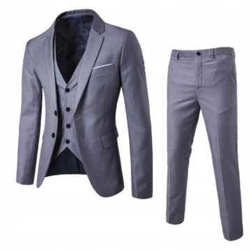 MĘSKI GARNITUR ELEGANCKI slim fit Komplet S-6XL