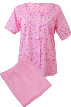 Piżama damska rozpinana duży rozmiar spodnie 3/4 roz 4XL/5XL