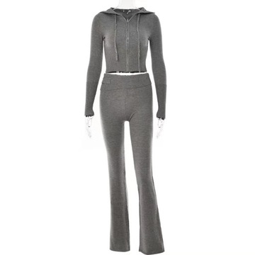 ELEGANCKA DAMSKA BLUZA DRESOWA CIEPŁA WYGODNA ZESTAW SPODNIE GRATIS