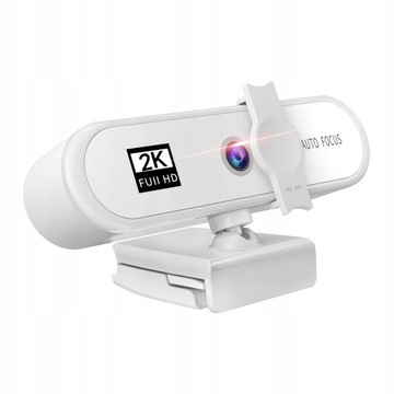 Kamera 1080P/2K/4K z autofokusem i mikrofonem, wtyczką, połączeniami wideo 1k, biała