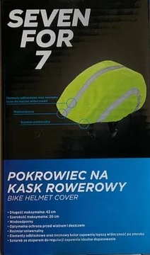 POKROWIEC NA KASK ROWEROWY ŻÓŁTY SEVEN FOR 7