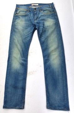 Levi's 504 Niebieskie Spodnie W 33 L 36