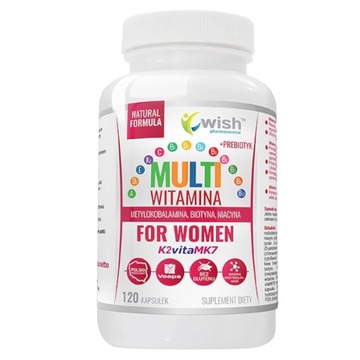 WISH MULTIWITAMINA DLA KOBIET COMPLEX 120 kaps