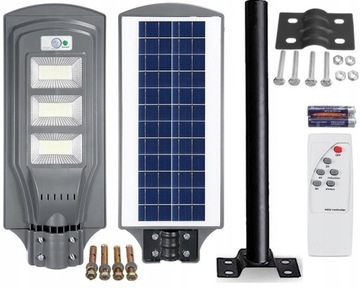 LAMPA OGRODOWA LATARNIA ULICZNA LAMPY LED NA SŁOŃCE 200W