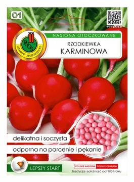 Rzodkiewka Karminowa nasiona otoczkowane 200n PNOS