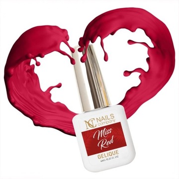 Lakier Hybrydowy Miss Red Nails Company 6ml