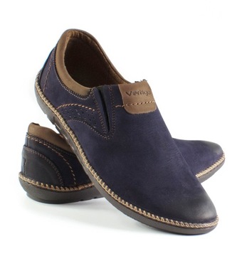 VERTIGO BUTY SKÓRZANE POLSKIE 937 GRANAT 41