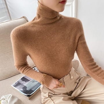 CIEPŁY ŁADNY MODA KOBIECY SWETER GOLF ZIMY