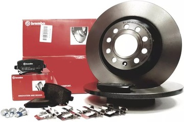 BREMBO TARCZE+KLOCKI TYŁ AUDI A6 C6 302MM