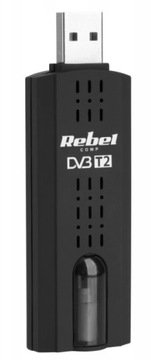 Цифровой USB-тюнер для ТВ DVB-T2 H.265 HEVC Rebel