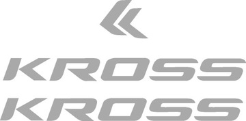 KROSS szare naklejki na rower 5-A1 RÓŻNE KOLORY
