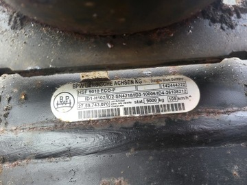 Kompletna oś BPW HSF 9010 ECO-P