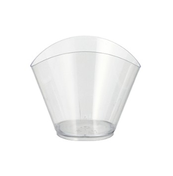 Pucharki plastikowe do deserów FALA 120ml pojemniki wielorazowe REUSE 24szt