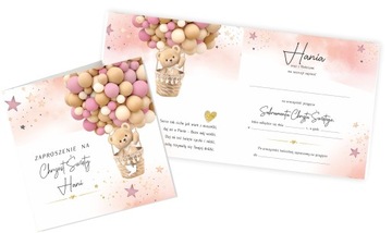 ПРИГЛАШЕНИЯ НА КРЕЩЕНИЕ + ИМЯ + КОНВЕРТ