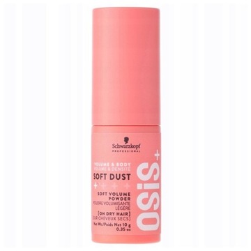 Schwarzkopf OSIS Soft Dust delikatny puder do włosów dodający objętość 10g