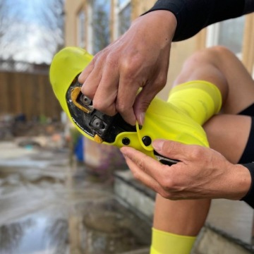 Бахилы VELOTOZE с застежкой, зеленые L