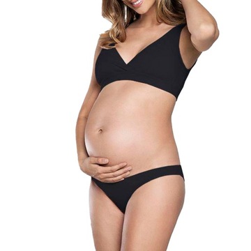 Italian Fashion majtki ciążowe bawełniane Figi Mama mini rozmiar L