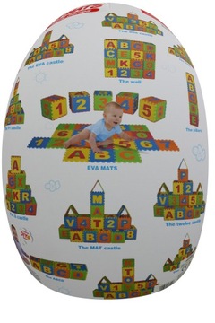 Пенопластовый образовательный коврик-головоломка для изучения букв и цифр