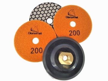 3xTARCZA DIAMENTOWA200 DO SZLIFOWANIA GRESU+UCHWYT