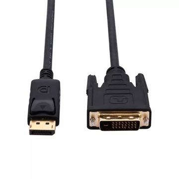 КАБЕЛЬ-ПРЕОБРАЗОВАТЕЛЬ DISPLAYPORT DP – DVI FULLHD, 1,8 М