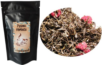 Herbata biała FUJIAN MALINOWA (50 g) rozgrzewająca