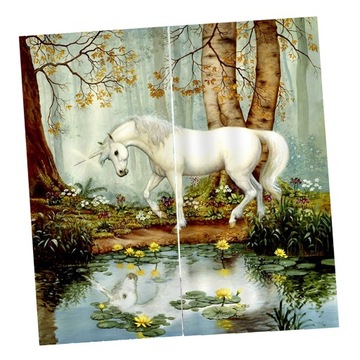 2 panele Drzwi ze zwierzętami z nadrukiem kon