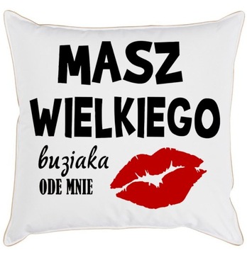 PODUSZKA NA WALENTYNKI DLA NIEJ DLA NIEGO 40 cm