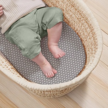 ПРОСТЫНЬ ДЛЯ ГОНДОЛИ, ДЛЯ ЛЮЛЫЧКИ, С ЛАСТИКОМ, 80х40, ХЛОПОК 100% Bubi