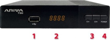 НАземный декодер DVB-T2 HEVC Ferguson ARIVA T30 черный