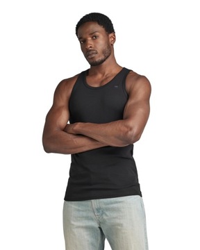 G-STAR Raw Męski T-shirt Base Tank 2-pak, Czarny