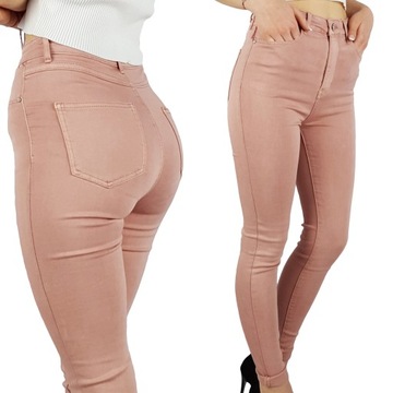 # DAMSKIE SPODNIE JEANSOWE WYSZCZUPLAJĄCE KOLORY #