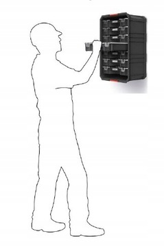 ГЛУБОКИЙ КОНТЕЙНЕР 520х329х210 СИСТЕМНЫЕ РАЗЪЕМЫ