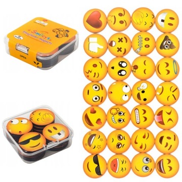 МАГНИТЫ НА ХОЛОДИЛЬНИК ЭМОЦИИ УЛЫБКИ 28 штук ПРЕМИУМ НАБОР