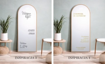 Зеркальная наклейка для свадьбы День рождения Canva + RAKLA