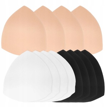 White Dress Women Breast Cup Inserts 6 Pairs