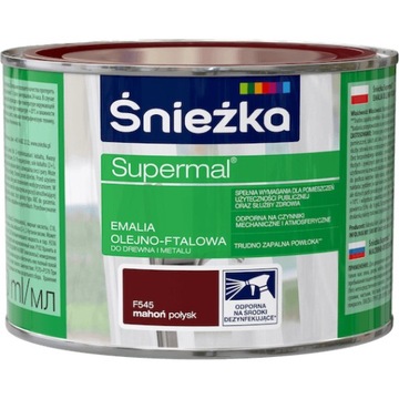 ŚNIEŻKA SUPERMAL OLEJNO-FTALOWA MAHOŃ 0,4L