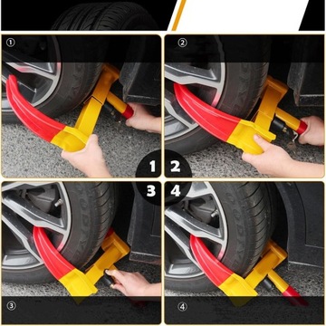 ПРОТИВОУГОННЫЙ ЗАЖИМ КОЛЕСА РЕГУЛИРУЕМАЯ ЗАЩИТА ПРИЦЕПА АВТОМОБИЛЯ