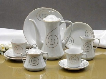 693 BULIONÓWKA 400 ml SPODEK 16 cm KAMELIA CHODZIEŻ MALCER PORCELANA 12/24