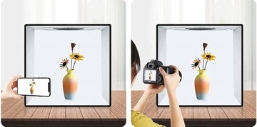 PULUZ PU5040 БЕСТЕНЕВАЯ ТЕНТА 40x40см LED 5500K для фотосъемки продукции